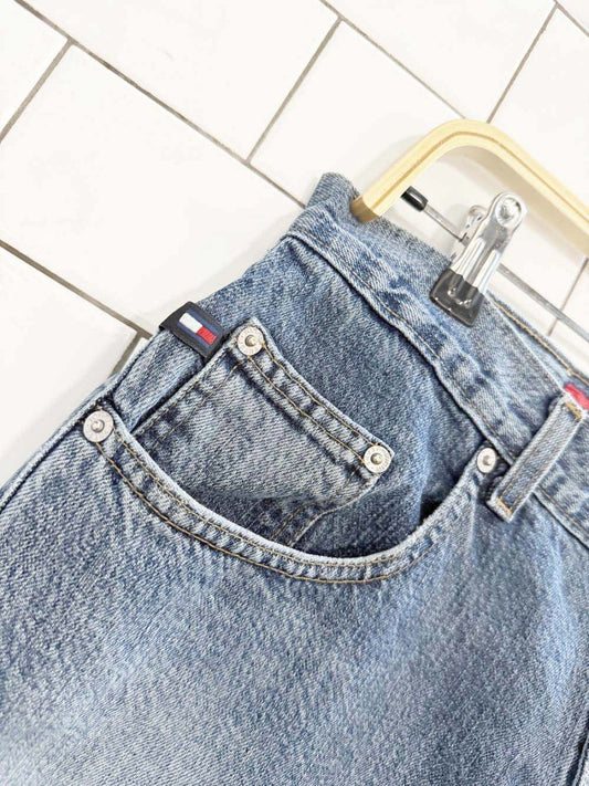vintage 90s tommy hilfiger freedom baggy denim shorts | made in Canada - good market thrift store