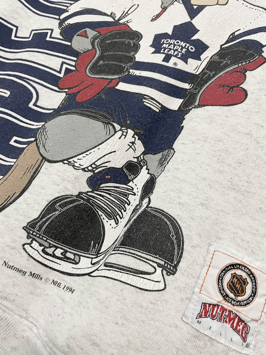 vintage 90s toronto maple leafs CCM sweatshirt | nutmeg mills | made in Canada - good market thrift store