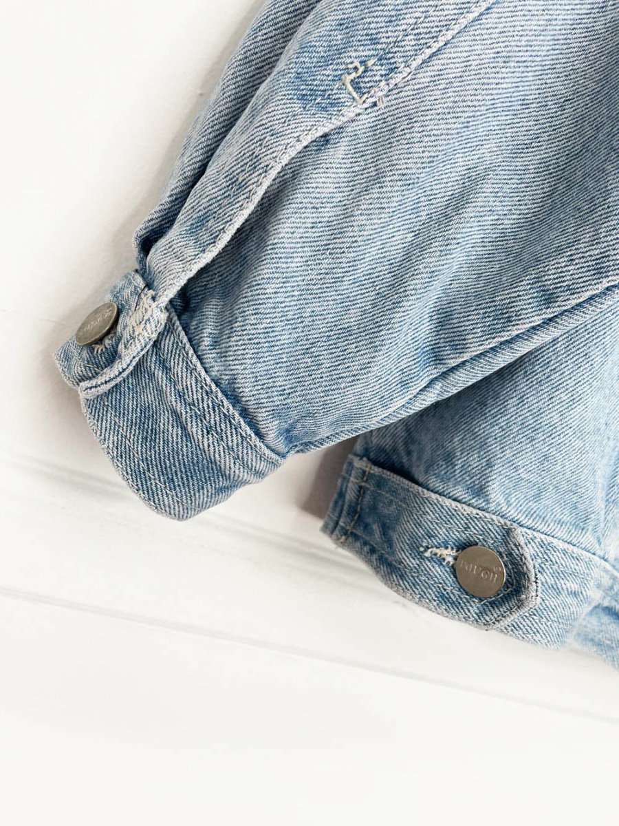 vintage 90s tough denim trucker jacket - good market thrift store