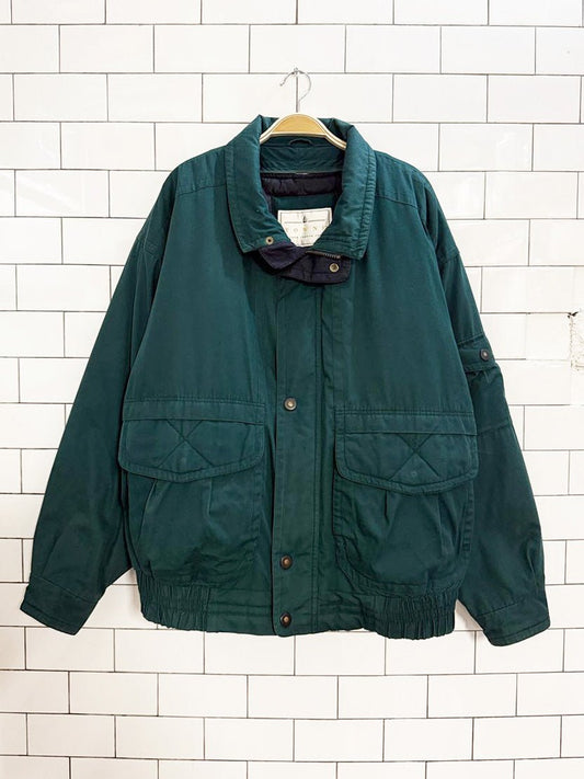 vintage 90s towne bomber jacket | london fog | zip out lining - good market thrift store