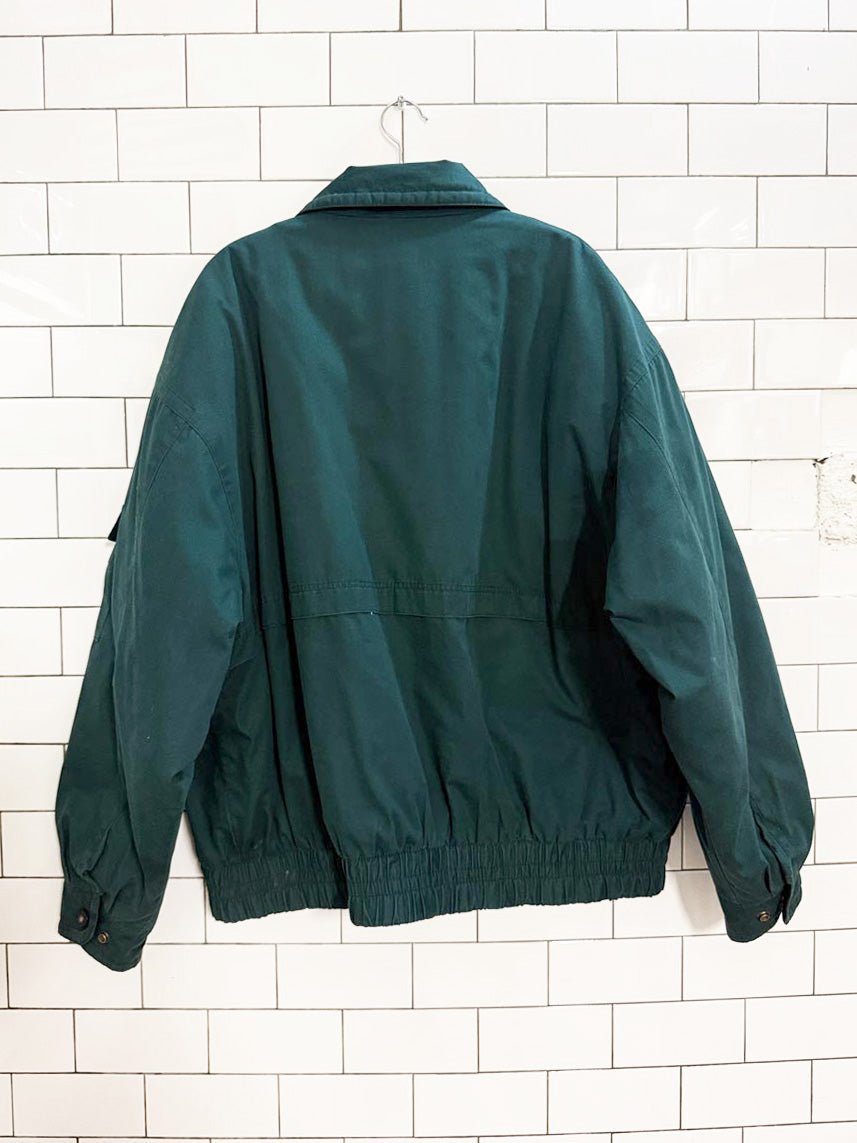 vintage 90s towne bomber jacket | london fog | zip out lining - good market thrift store
