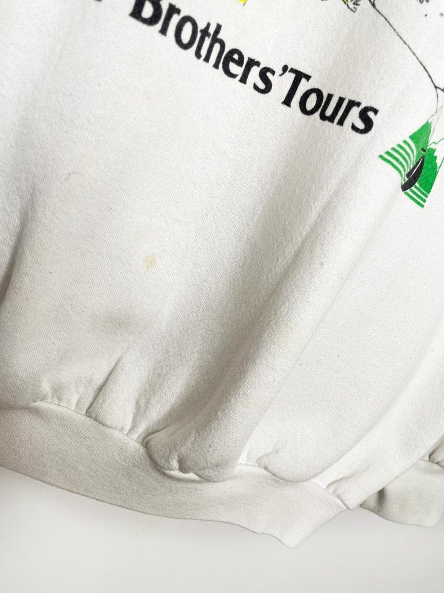 vintage 90s tremblant ski graphic sweatshirt | larch brothers tours | made in Canada - good market thrift store