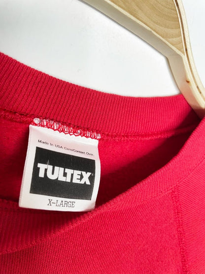 vintage 90s tulex cross stitch skating lovers sweatshirt | made in USA - good market thrift store