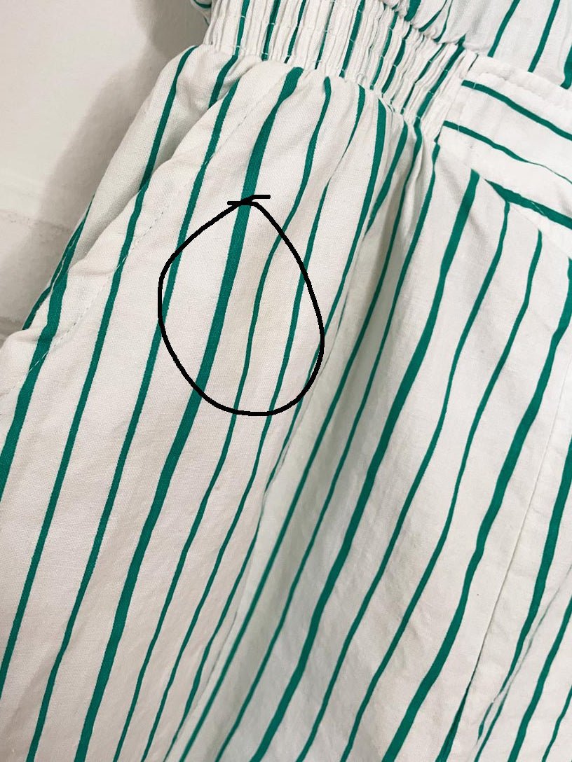 vintage 90s upper level striped collared jumpsuit - good market thrift store