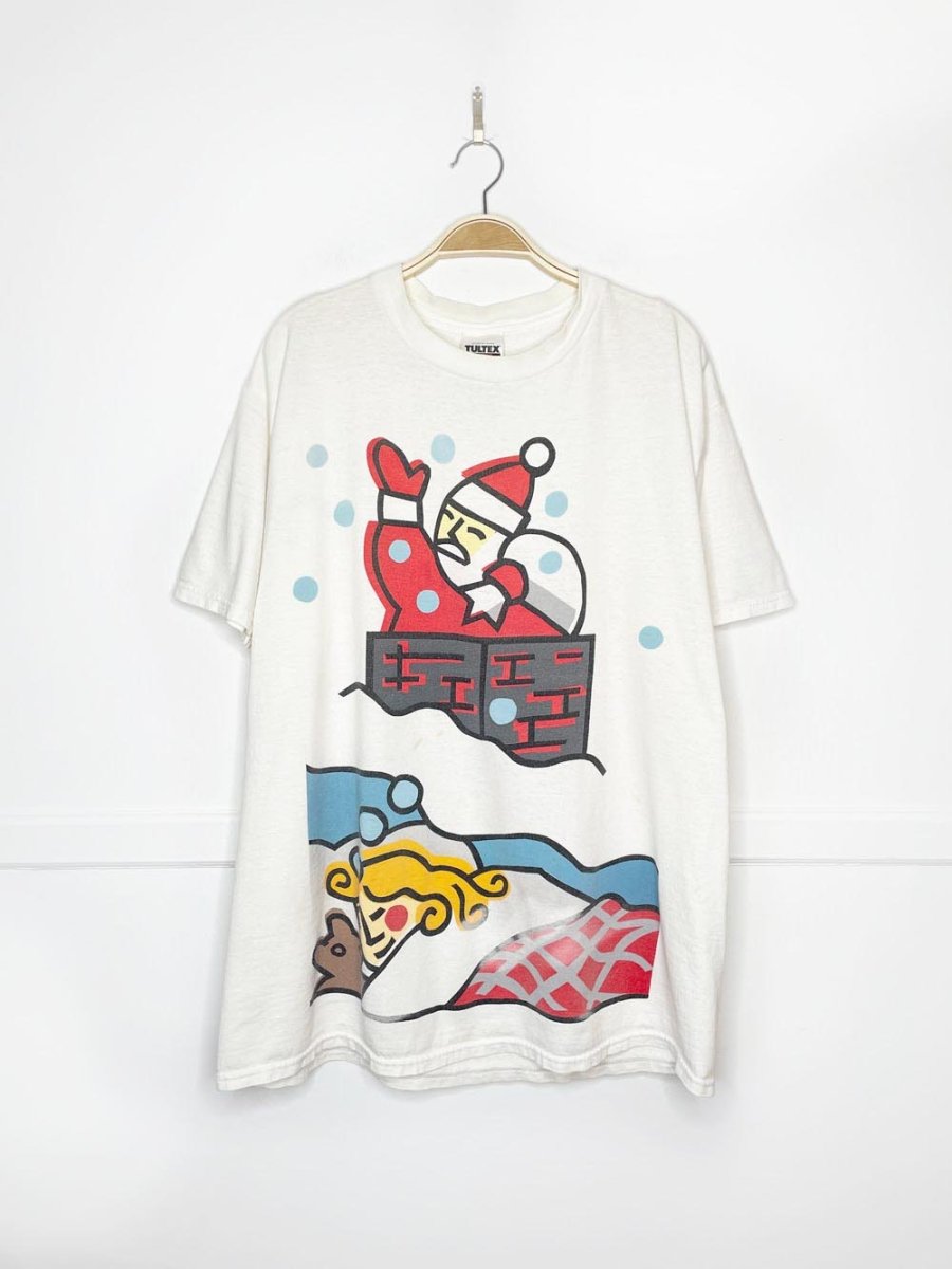 vintage 90s USPS holiday stamp graphic tee | tulex - good market thrift store