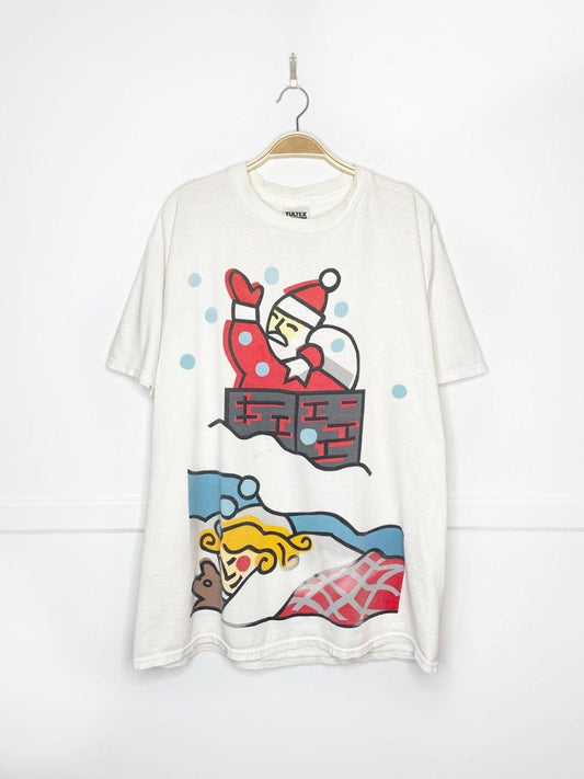 vintage 90s USPS holiday stamp graphic tee | tulex - good market thrift store