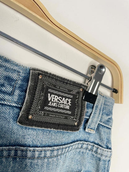 vintage 90s versace jeans couture high rise straight jeans | made in Italy - good market thrift store