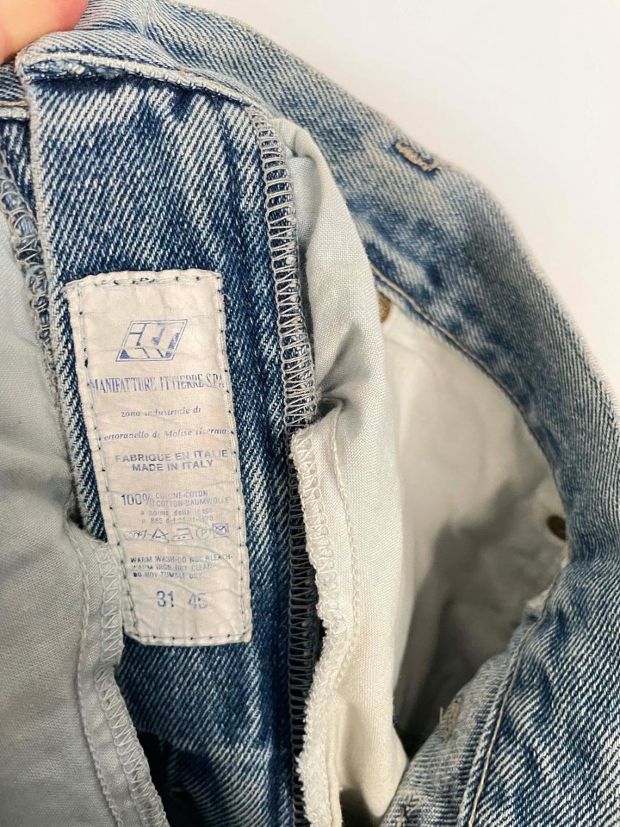 vintage 90s versace jeans couture high rise straight jeans | made in Italy - good market thrift store