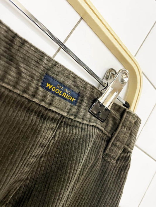 vintage 90s woolrich loden chunky cord pants | heritage - good market thrift store