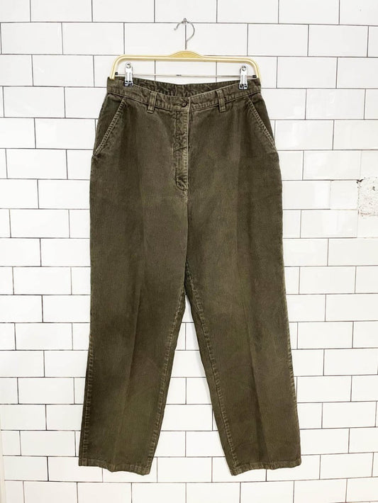vintage 90s woolrich loden chunky cord pants | heritage - good market thrift store