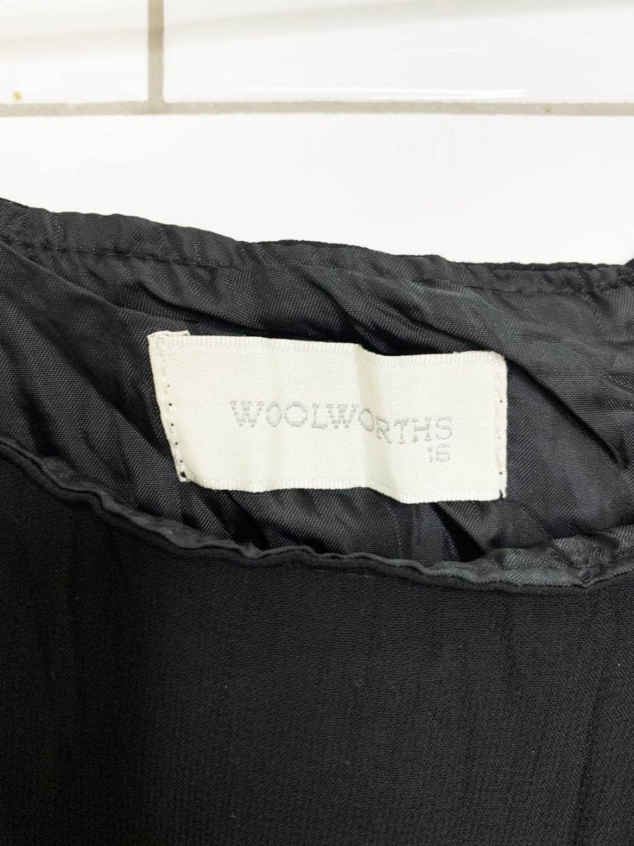 vintage 90s woolworths pleated chiffon midi skirt - good market thrift store