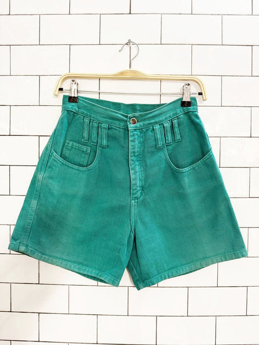 vintage 90s zena high rise baggy denim shorts - good market thrift store