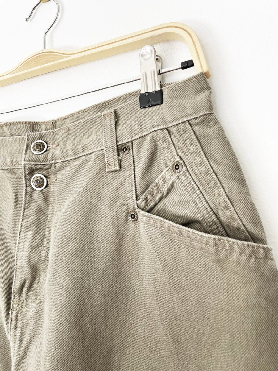 vintage 90s zena jeanswear double button high waist mom jeans - good market thrift store