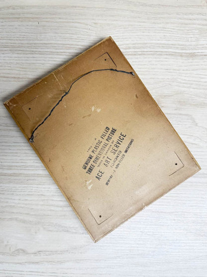 vintage ace art service 3d flower wall art | made in Canada - good market thrift store