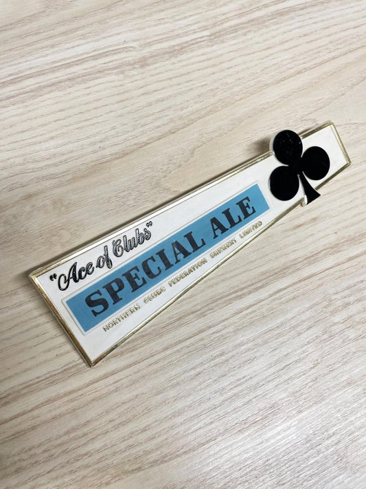 vintage ace of clubs special ale novelty bar decor - good market thrift store