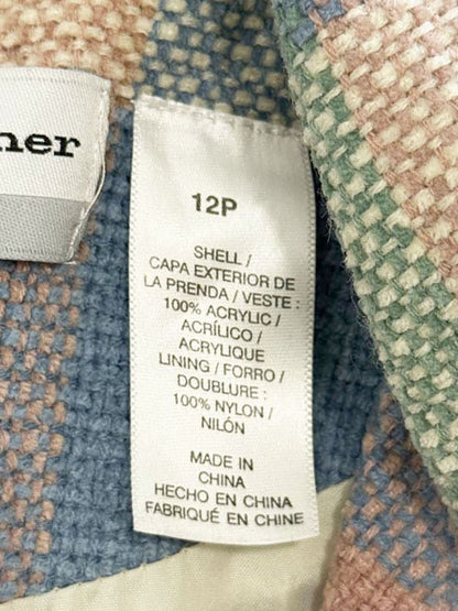 vintage alfred dunner woven check full zip light jacket - good market thrift store