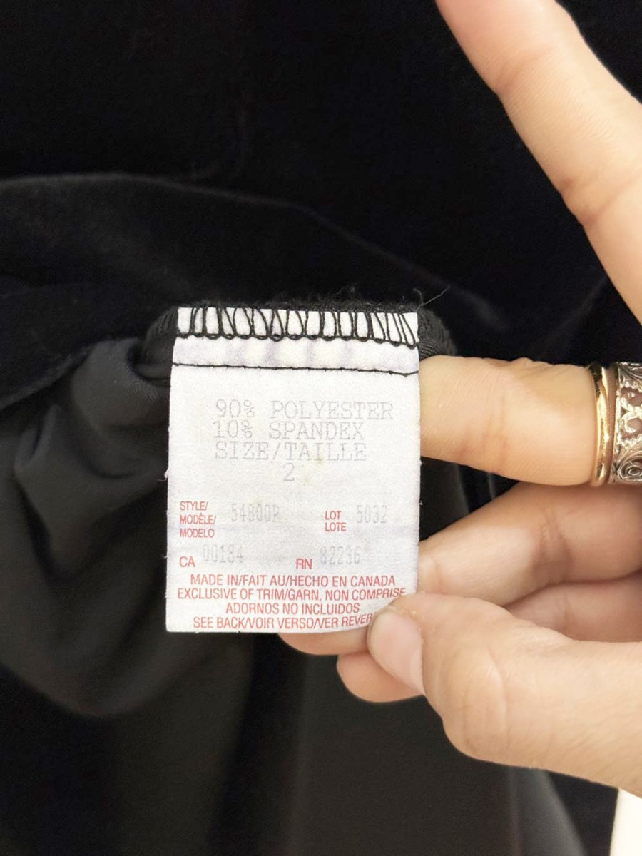 vintage algo velvet halter a - line swing mini dress | made in Canada - good market thrift store
