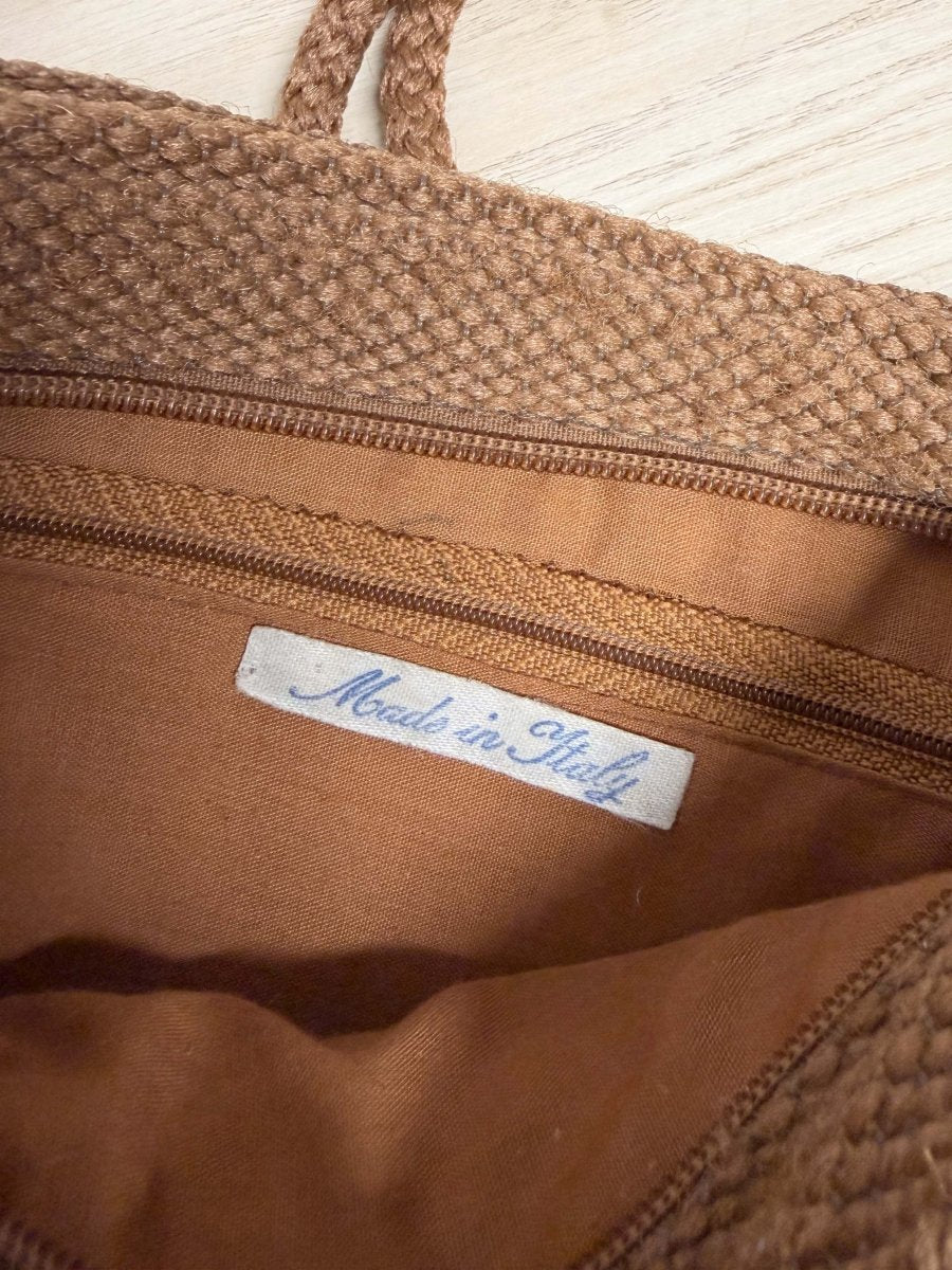 vintage alina creazioni woven basket shoulder bag | made in Italy - good market thrift store