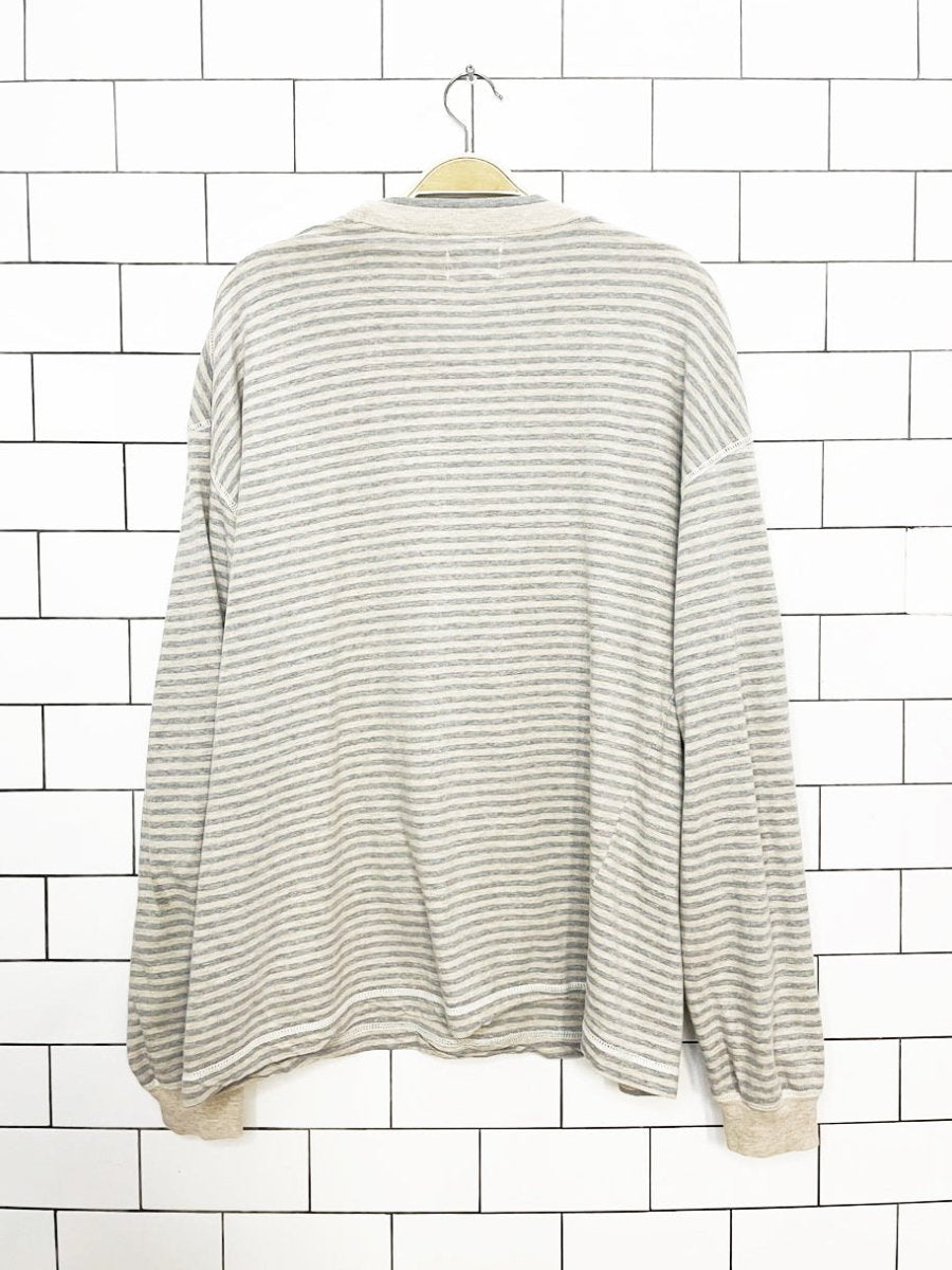 vintage all american basic sportswear striped long sleeve top - good market thrift store