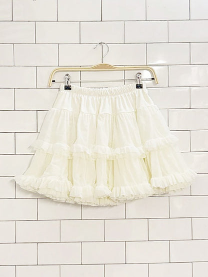 vintage american apparel tulle ruffle mini skirt | petticoat | made in USA - good market thrift store
