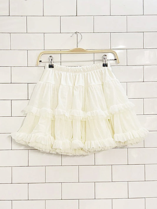 vintage american apparel tulle ruffle mini skirt | petticoat | made in USA - good market thrift store