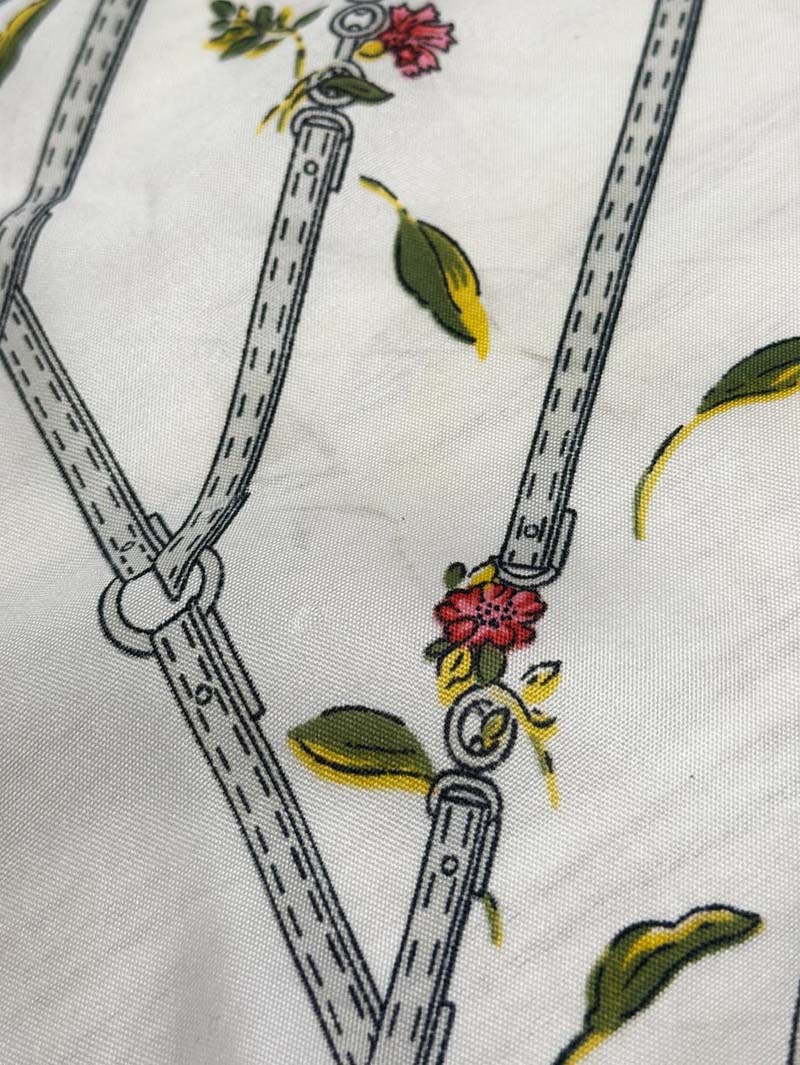 vintage andre willeuse hand - rolled edge square scarf - good market thrift store