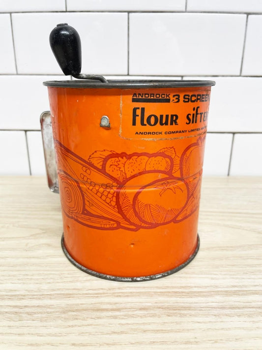 vintage androck 3 - screen flour sifter - good market thrift store