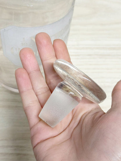 vintage apothecary glass bottle | 1/10 normal chloranatrium - good market thrift store