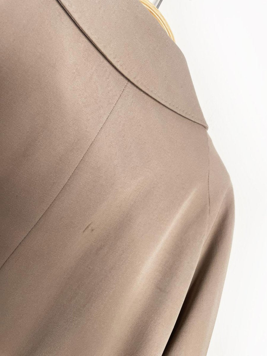 vintage aquascutum 100% wool minimal trench coat - good market thrift store