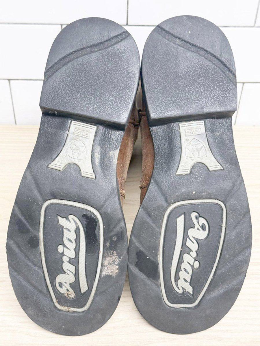 vintage ariat fatbaby leather western cowboy boots - good market thrift store