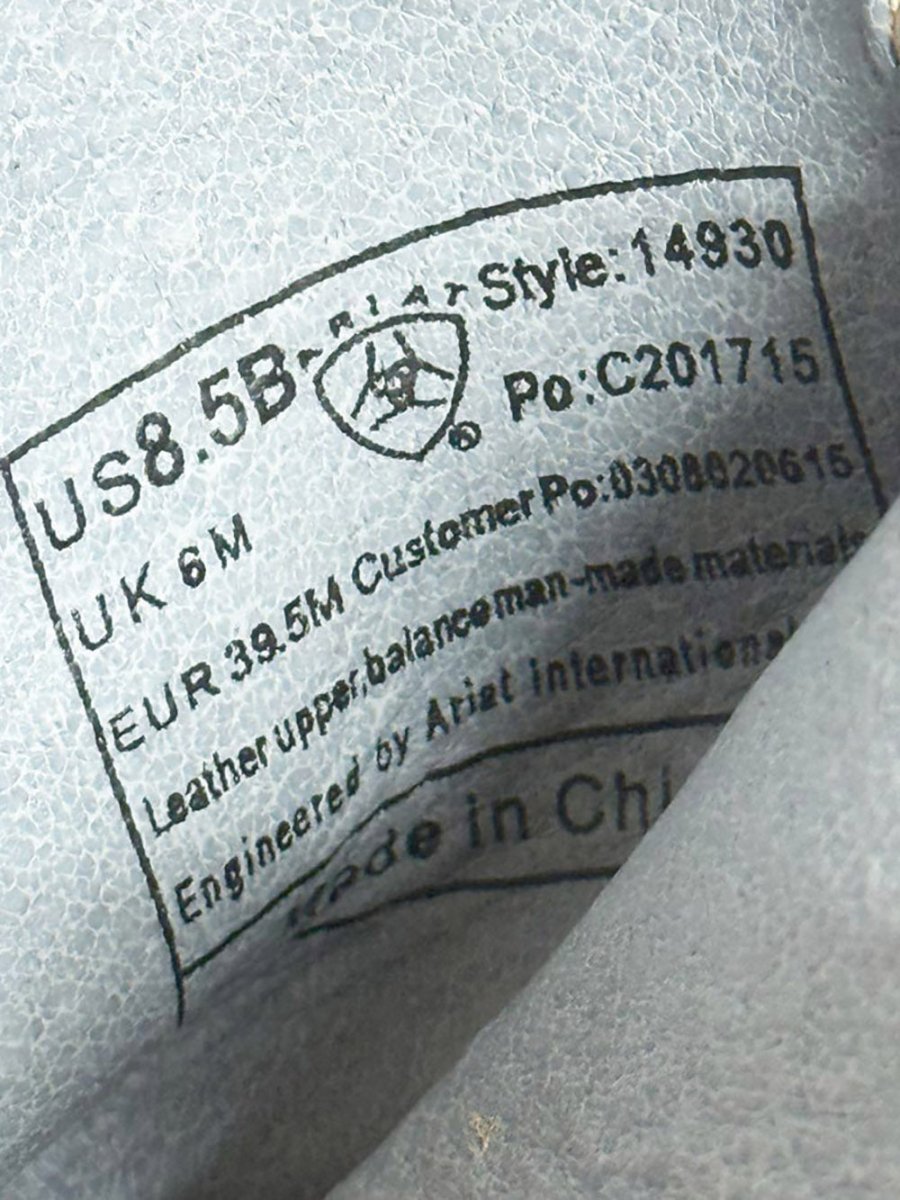 vintage ariat fatbaby leather western cowboy boots - good market thrift store