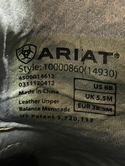 vintage ariat fatbaby leather western cowboy boots - good market thrift store