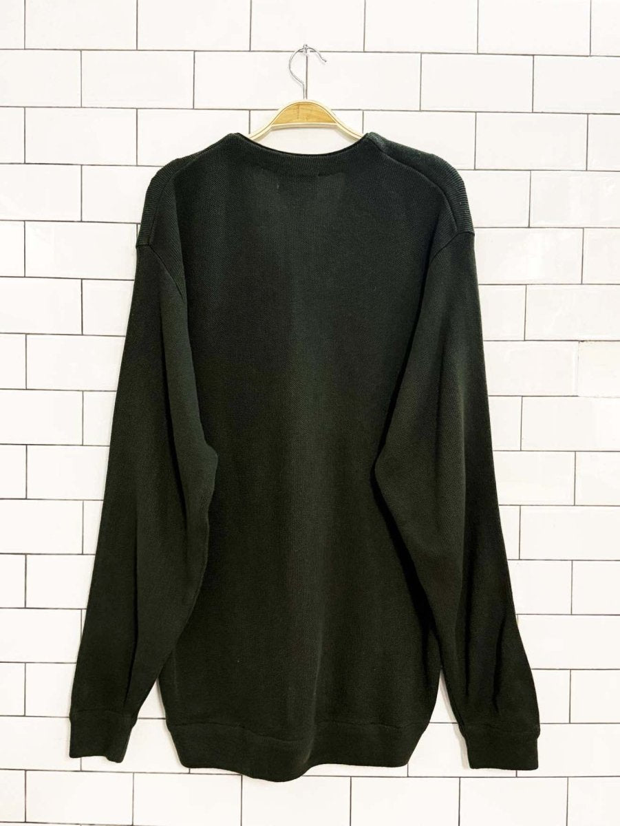 vintage arnold palmer minimal knit dad cardigan - good market thrift store