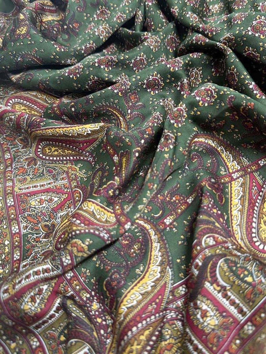 vintage art of the scarf satin paisley square scarf | tie rack | made in Italy - good market thrift store