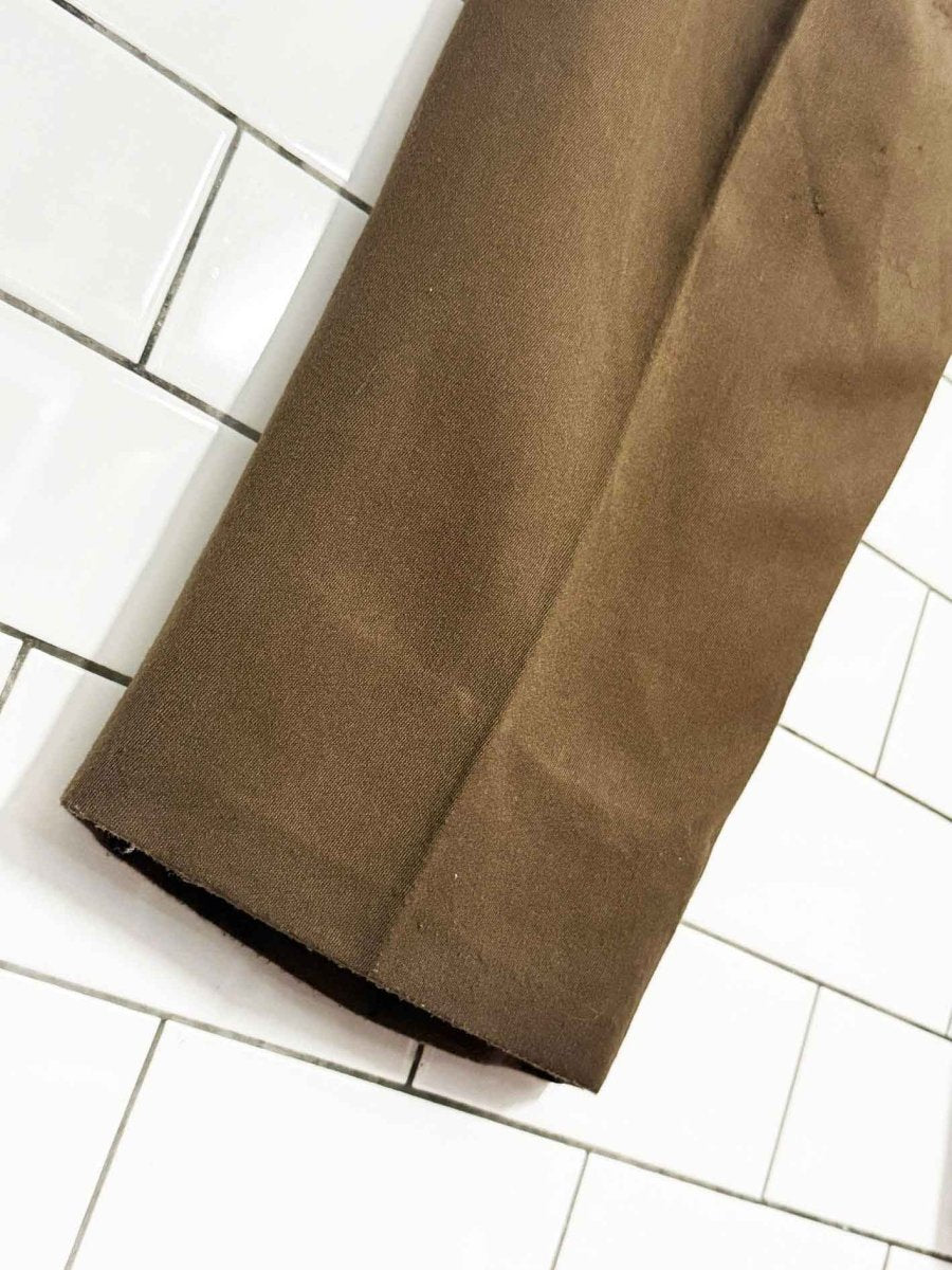 vintage austerity classico pleated straight leg trousers - good market thrift store
