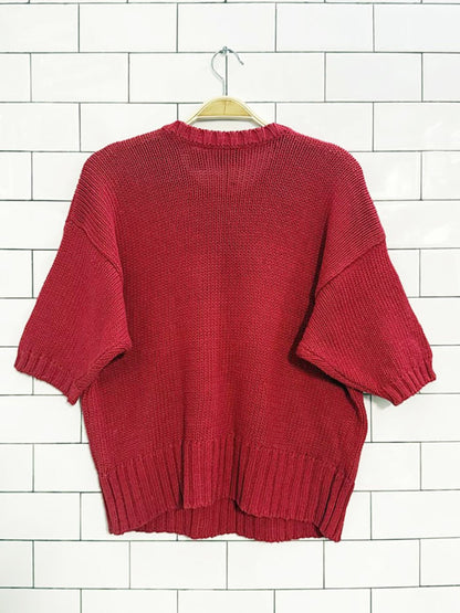 vintage autograph abstract knit top - good market thrift store