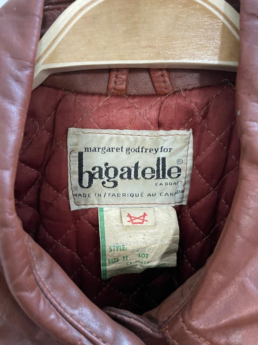 vintage bagatelle utility belted leather trench coat | magaret godfrew - good market thrift store