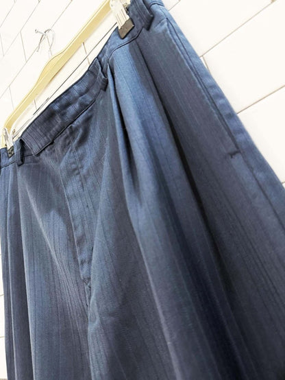 vintage baggy pinstripe double pleat trouser - good market thrift store
