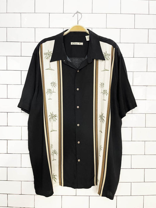 vintage batik bay full button bowling resort shirt - good market thrift store
