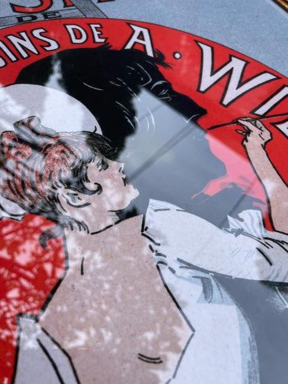 vintage belle epoque by cheret jules art exposition reprint | framed - good market thrift store