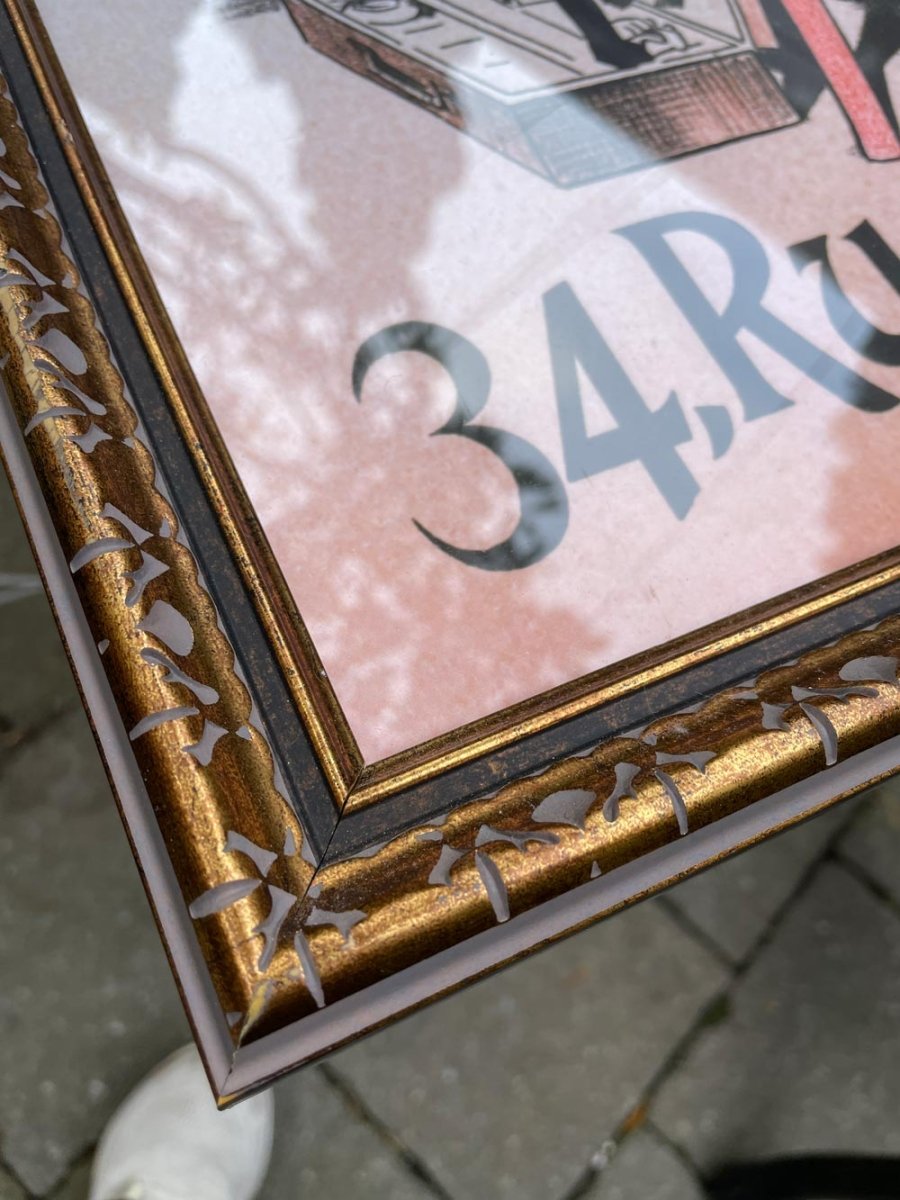 vintage belle epoque by cheret jules art exposition reprint | framed - good market thrift store