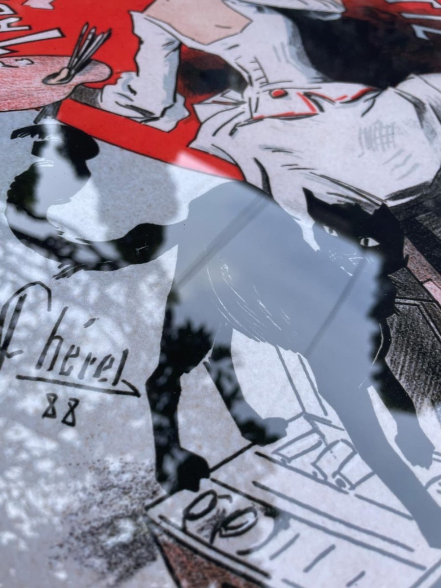 vintage belle epoque by cheret jules art exposition reprint | framed - good market thrift store