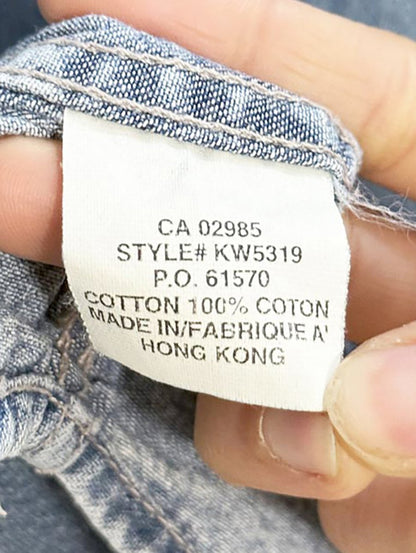 vintage bluenotes full button denim shirt - good market thrift store