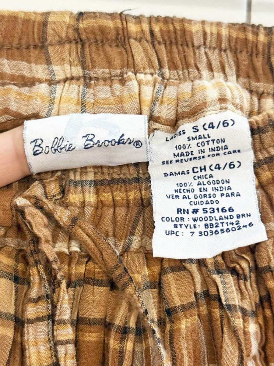 vintage bobbie brooks plaid floral tiered boho prairie midi skirt - good market thrift store