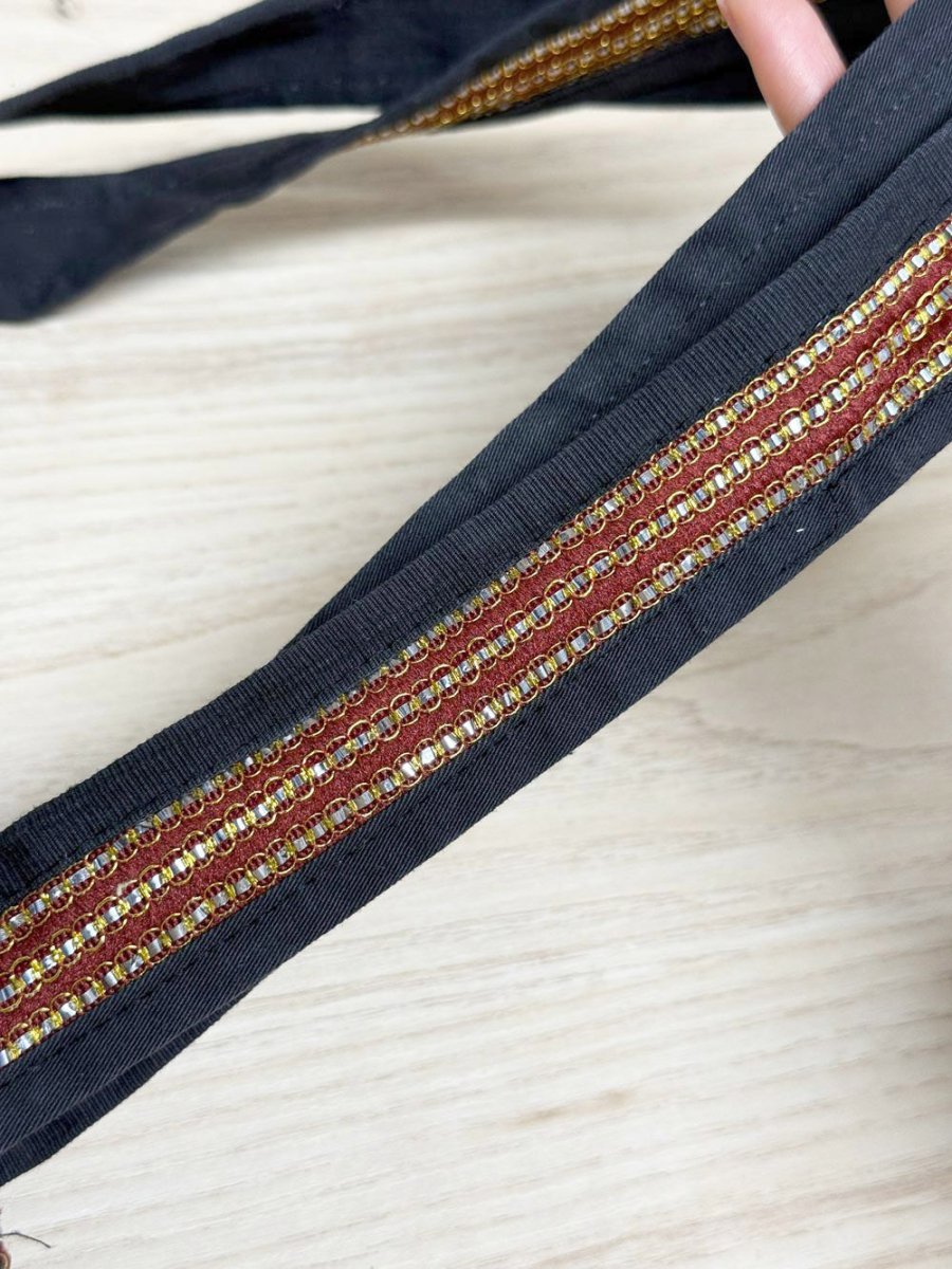 vintage boho embroidered beaded tassel shoulder bag - good market thrift store