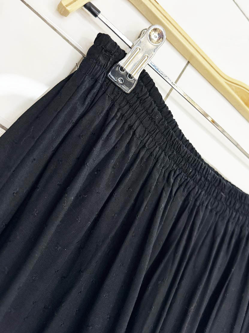 vintage boho embroidered crochet hem midi skirt - good market thrift store