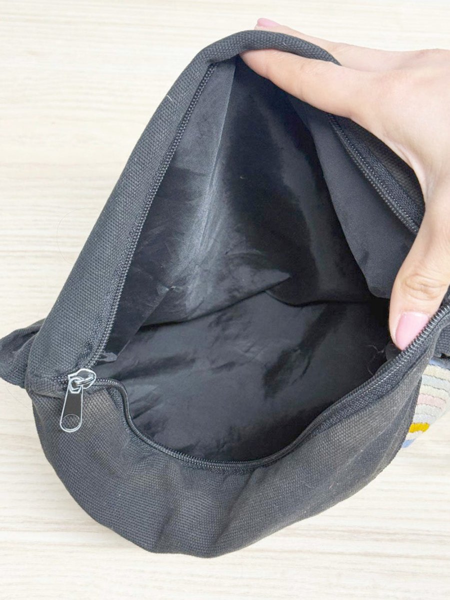 vintage boho embroidered rainbow crossbody bag - good market thrift store