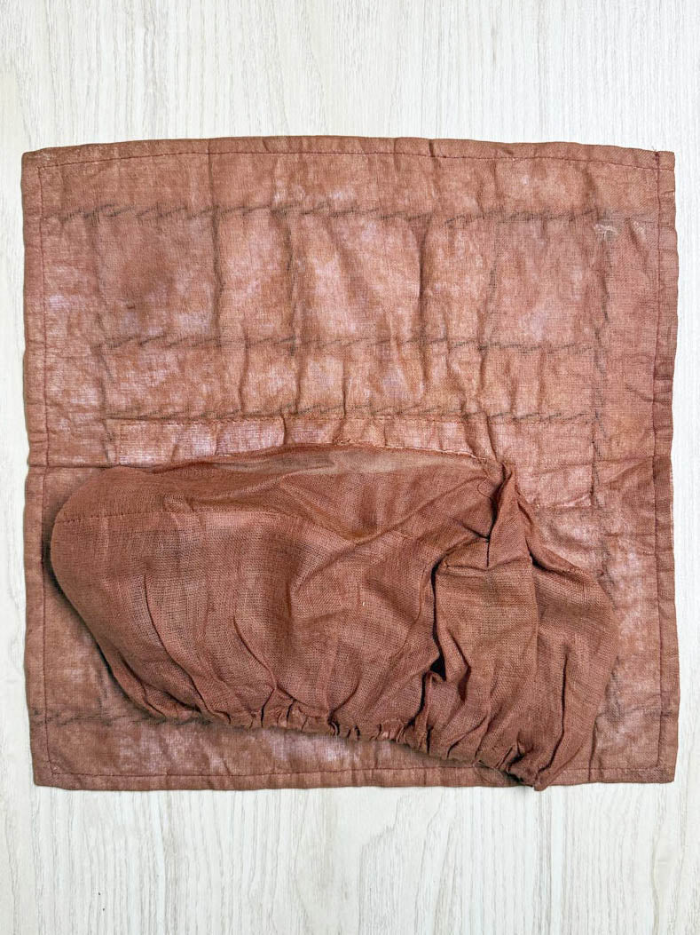 vintage boho hand embroidered & beaded tissue box cover - good market thrift store