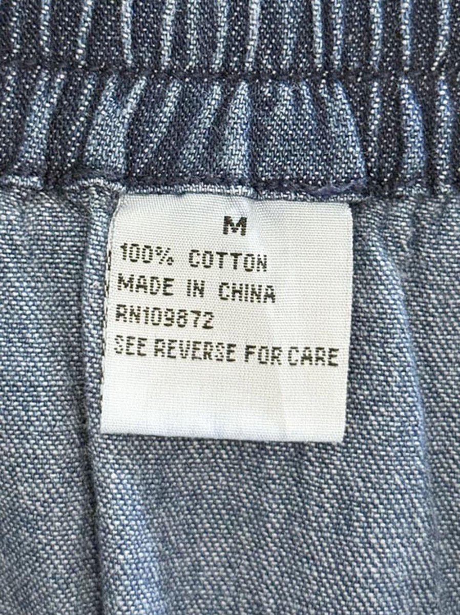 vintage boho tiered prairie denim midi skirt - good market thrift store