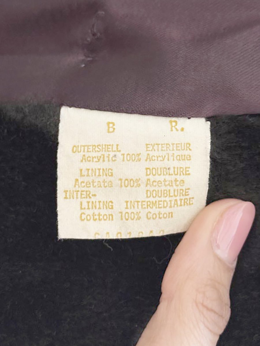 vintage borg plush double breasted teddy coat | made in Canada - good market thrift store